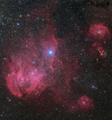 IC 2944, IC 2948 - The 'Running Chicken Nebula' in Centaurus