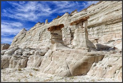 Hoodoos following the ridgeline