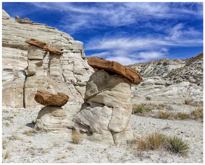 A pair of hoodoos