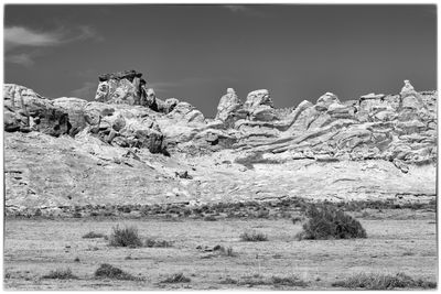 White Rocks Region in Monochrome