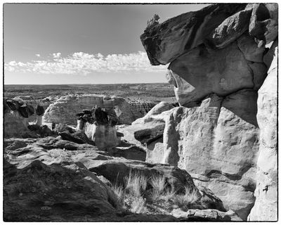 Rimrock Hoodoos in Black & White