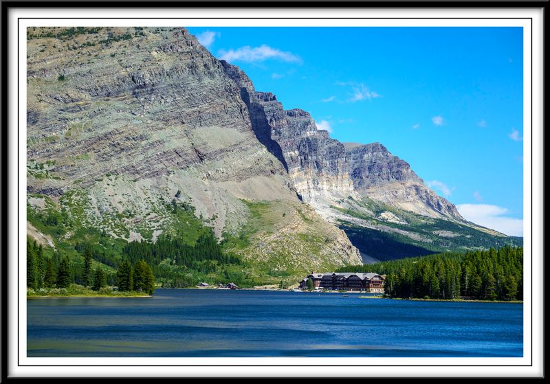 Many Glacier Hotel by Swiftcurrent Lake 