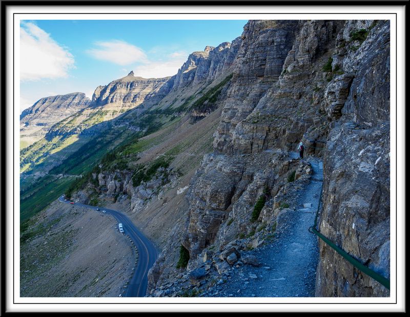 Highline Trail hung over the Going-to-the-Sun Road