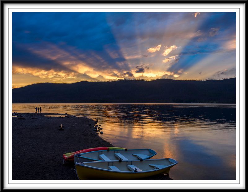 Sunset at Lake McDonald