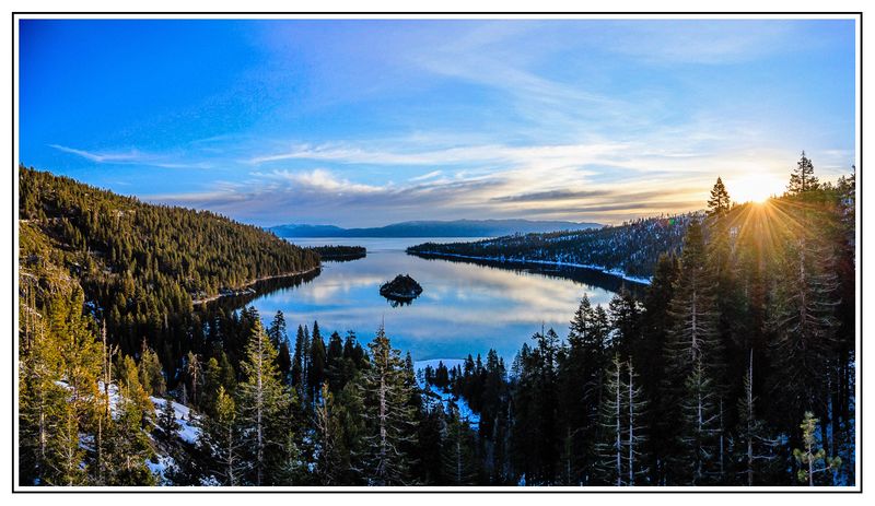 Sunrise over Emerald Bay