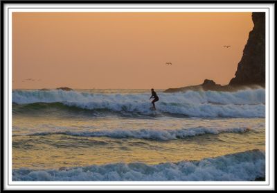 Surfer at First Beach