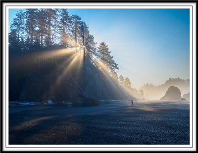 Sunrise over Ruby Beach