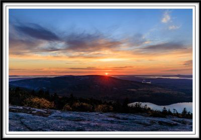 Sunset at Cadillac Mountain