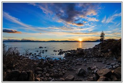 Sunset over Sand Harbor