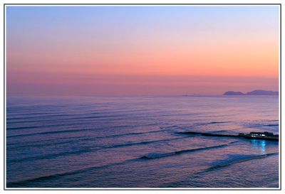 Sunset over Pacific Coast