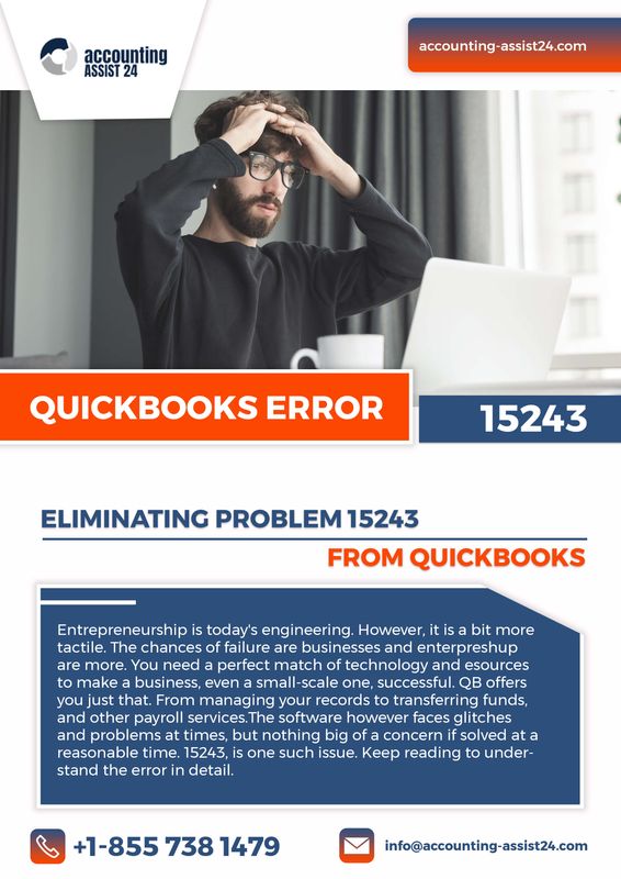 Troubleshooting Methods to Fix QuickBooks Error Code 15243