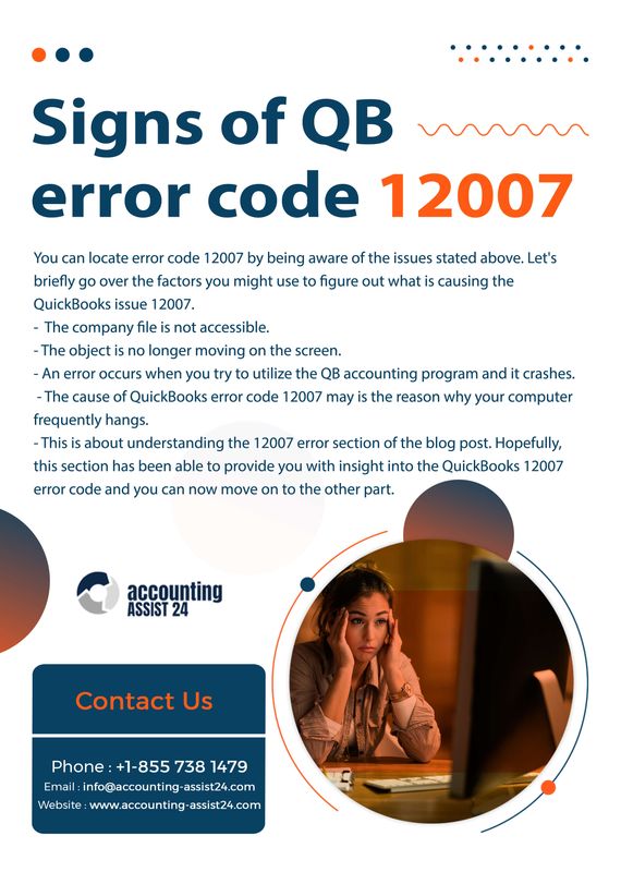 Troubleshooting Tips to Fix Error 12007 in QuickBooks