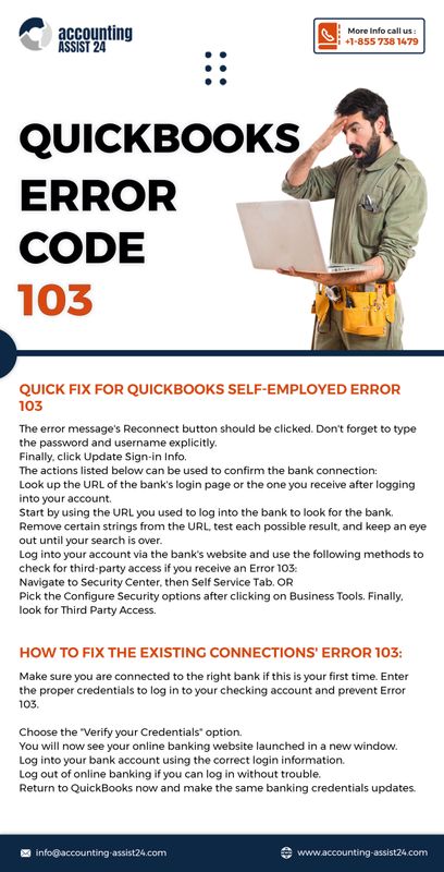 Eliminating QuickBooks online error code 103 Immediately
