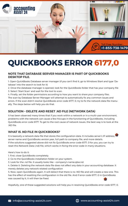 How to Fix Error 6177 in QuickBooks Desktop | Accounting-assist24