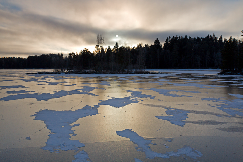 Lake Näsijärvi: Winter Sunset