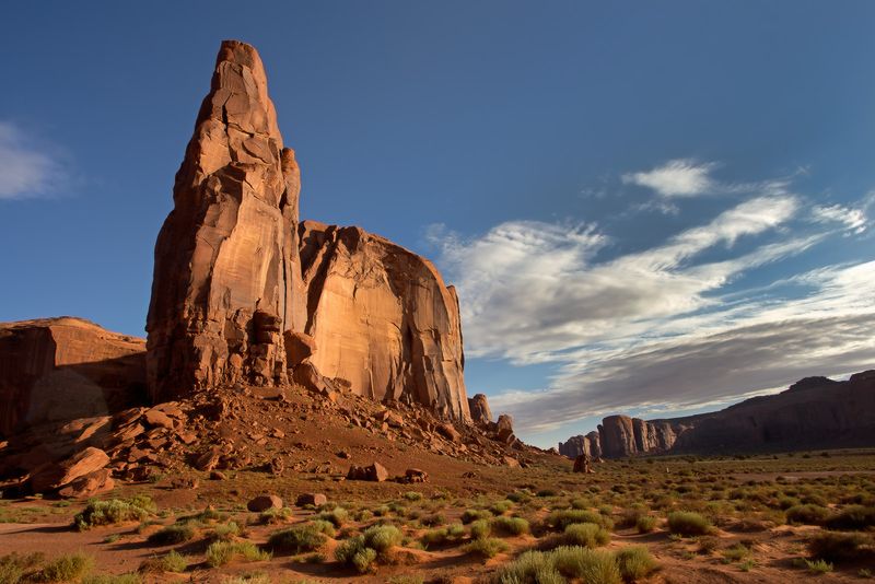 Towering Red Sandstone Spire