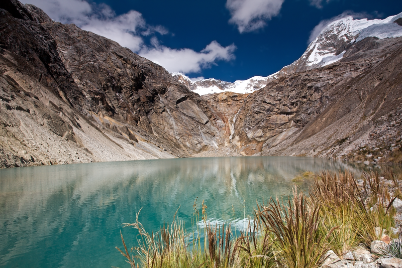 Glacier Lake close to Taullipampa Camp at 4500m