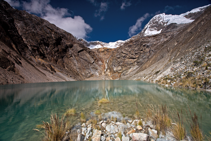 Glacier Lake close to Taullipampa Camp at 4500m.