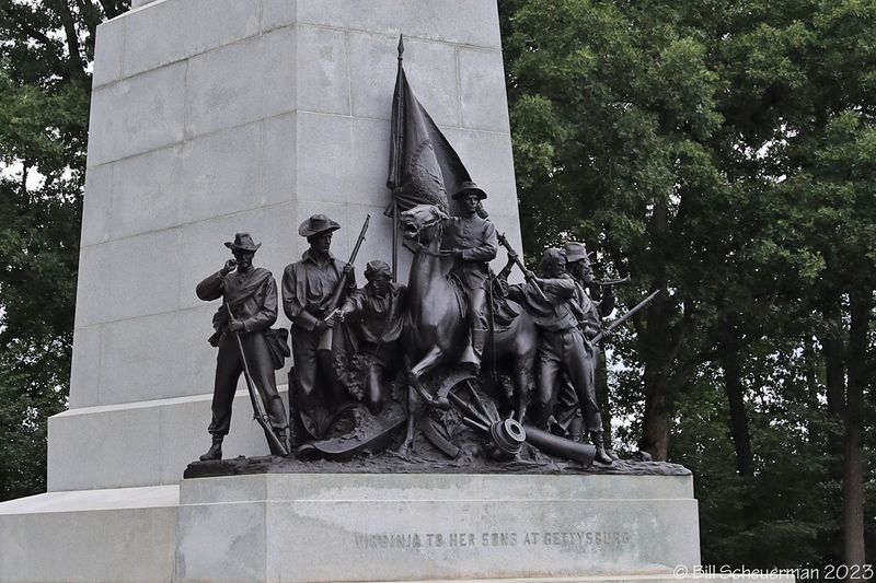 Virginia statue (lower-half)Gettysburg