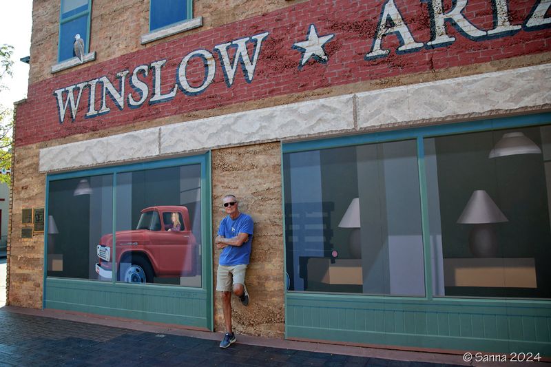 Standing on the Corner in Winslow Arizona