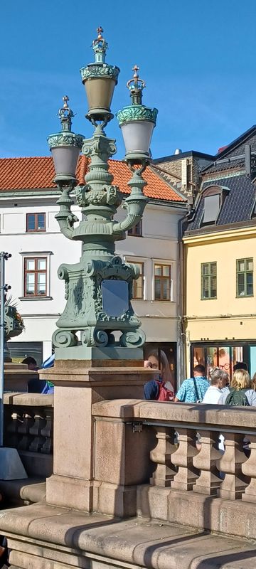 Awesome lamp posts on Kungsport (King's Gate) Bridge