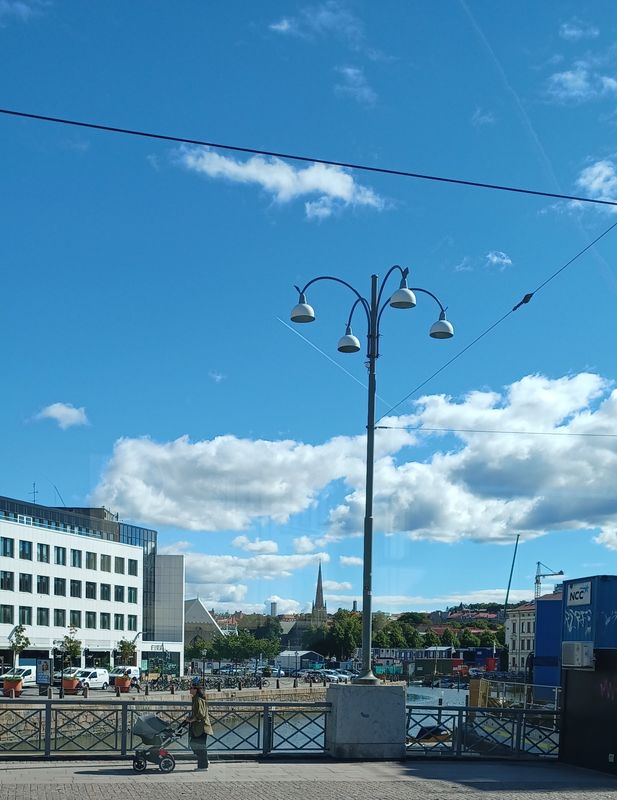 Glimpse of the Feskekörka ( long-running fish market) and Hagakyrkan (the Haga Church) one of Sweden's first Neo-Gothic churches