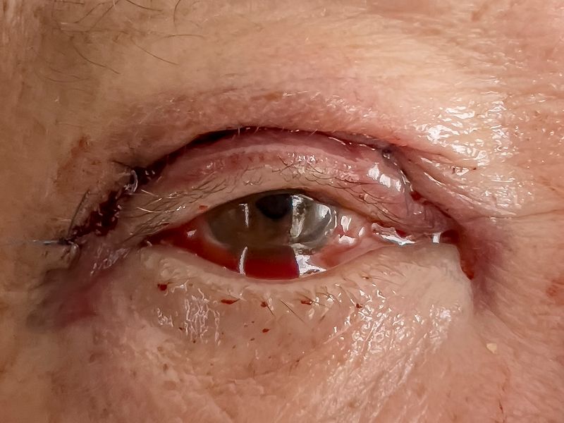 Day One  My Right eye after surgery  March 7, 2024