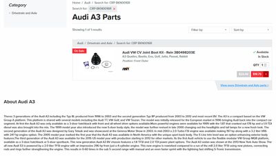 Torn CV Joint Boot / Front axle replacement