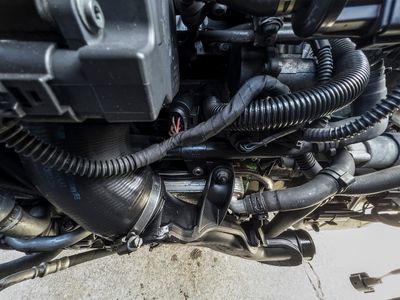 Turbo boost hose before removal