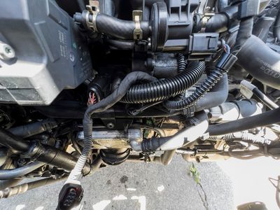Turbo boost hose removed