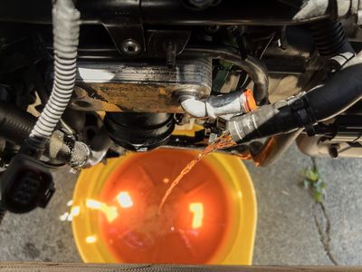 Draining the coolant