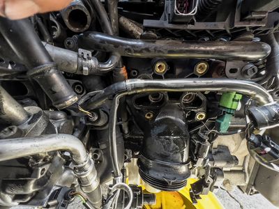 Oil Cooler removed