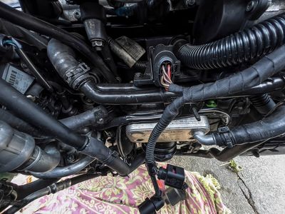 Installed Oil Cooler and reconnected all the electrical connectors.