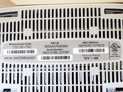 Nokia BGW320-505 Fiber Optic Wireless Gateway Modem and Router