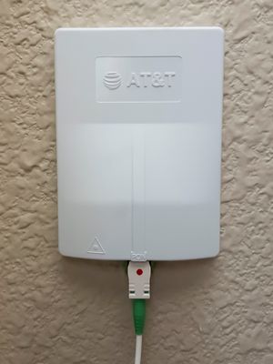 Fiber Optic ONT Connection Point