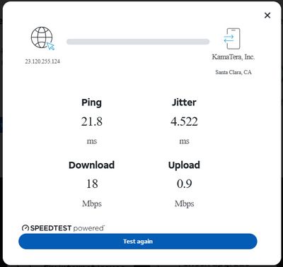 AT&T Internet 18 DSL speed