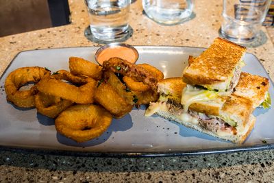 4/24/2025 Cuban Sandwich with Onion Rings