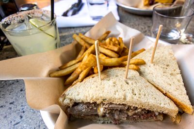 5/15/2025 Cowboy Ribeye Burger with a Margarita