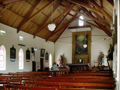 Interior of Puhoi church