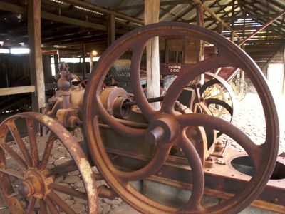 Old machinery displayed