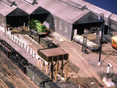 Small part of scale model railway