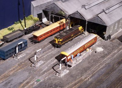 Small part of model railway