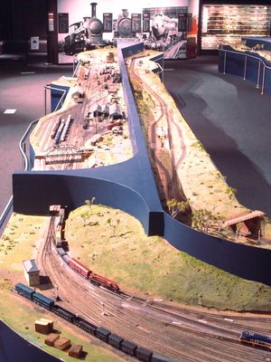 Part of scale model railway