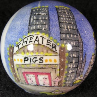 Pigs in the Big Apple Size: 1.37 Price: SOLD