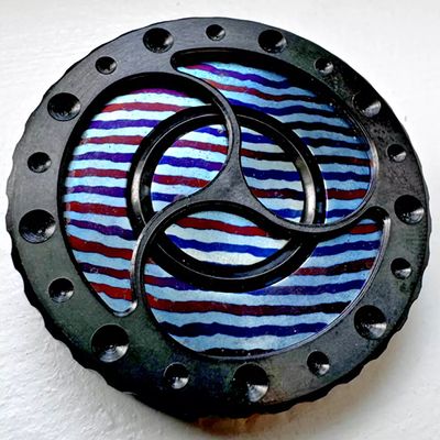 Triskelion - Zirc/Timascus Weight: 32.8g Price: SOLD 