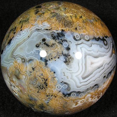 2.25: Golden Rutliated Quartz and Agate - Madagascar