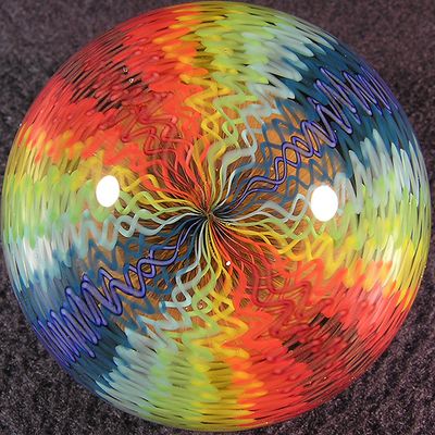 Jared's gorgeous signature cane pattern is wrapped around the core