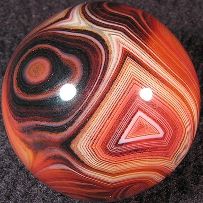 1.33: Banded Carnelian Agate - Madagascar