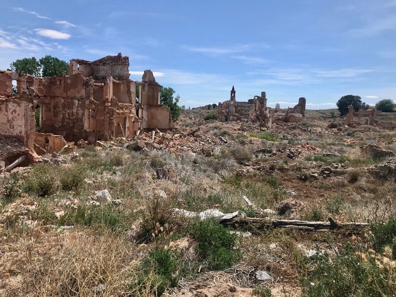Les ruines de la vieille ville de Belchite