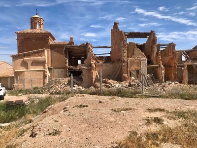 Les ruines de la vieille ville de Belchite